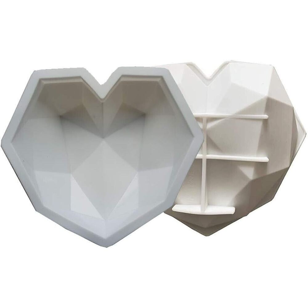 3D Heart-shaped Silicone Mold Fondant Cake Mold Chocolate Baking Tools DIY